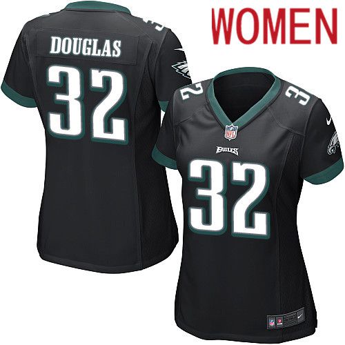 Women Philadelphia Eagles 32 Rasul Douglas Nike Black Game NFL Jersey